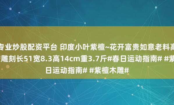 专业炒股配资平台 印度小叶紫檀~花开富贵如意老料高油密镂空雕刻长51宽8.3高14cm重3.7斤#春日运动指南# #紫檀木雕#