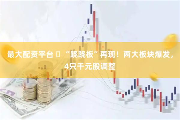 最大配资平台 “跷跷板”再现!两大板块爆发,4只千元股调整